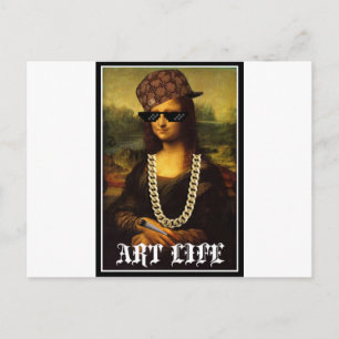 Carte Postale Mona Lisa Thug Life Art Life