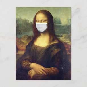Carte Postale Mona Lisa Via Corona Virus
