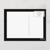 Carte Postale Mona Lisa Visage drôle (Dos)