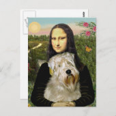 Carte Postale Mona Lisa - Wheaten Terrier 1 (Devant / Derrière)