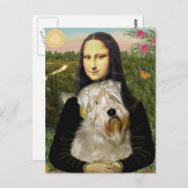 Carte Postale Mona Lisa - Wheaten Terrier 1 (Devant / Derrière)