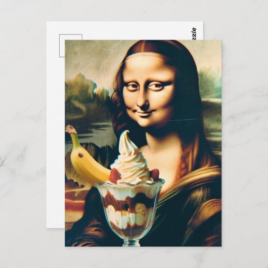 Carte Postale Mona Smile Glace Cream Sundae (Devant / Derrière)