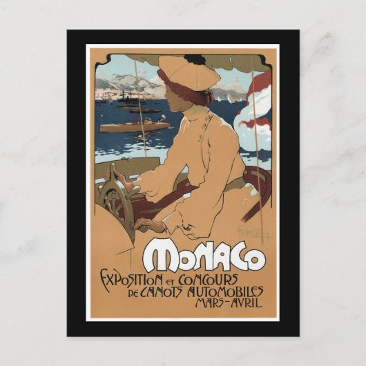 Carte Postale Monaco/Concours de Canots, 1900 (Devant)
