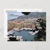 Carte Postale Monaco, Côte d'Azur, France (Devant / Derrière)