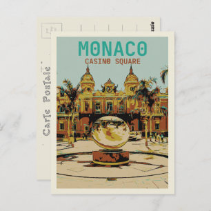 Carte Postale Monaco Côte d'Azur, vue sur le Casino