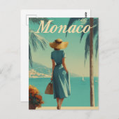 Carte Postale Monaco mode vintage (Devant / Derrière)