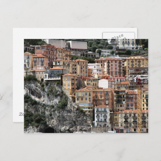 Carte Postale Monaco, Photo Ola Berglund (Devant / Derrière)