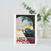 Carte Postale Monaco Racing Vintage (Debout devant)