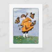 Carte postale Monarch Butterfly Girl (Devant)