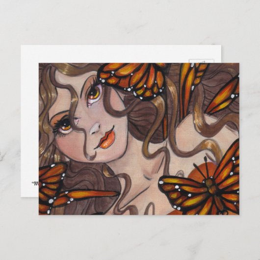 Carte postale "Monarch Fairy" (Devant / Derrière)