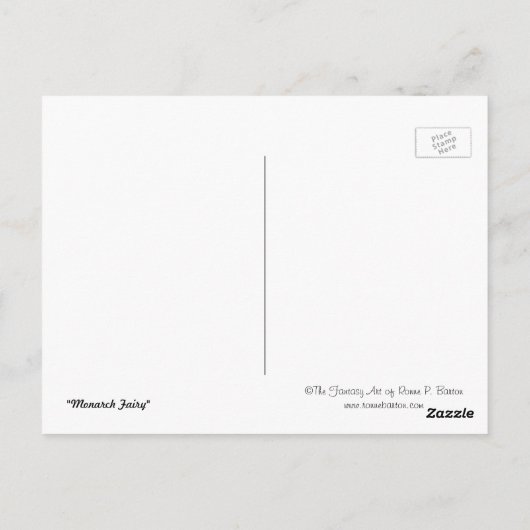 Carte postale "Monarch Fairy" (Dos)