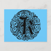 Carte Postale Monarchie "K" (Devant)