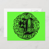 Carte Postale Monarchie "L" (Devant / Derrière)