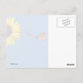 Carte Postale Monarque Jaune et Bleu (Dos)