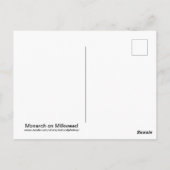 Carte Postale Monarque sur Milkweed (Dos)