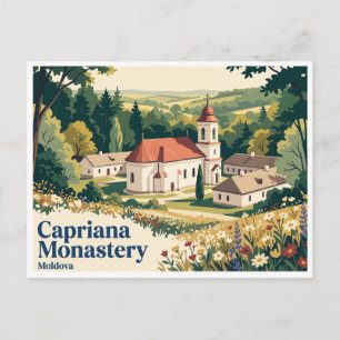 Carte Postale Monastère de Capriana en Moldavie