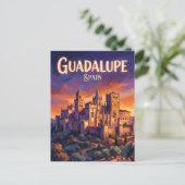 Carte Postale Monastère de Guadalupe Espagne (Debout devant)