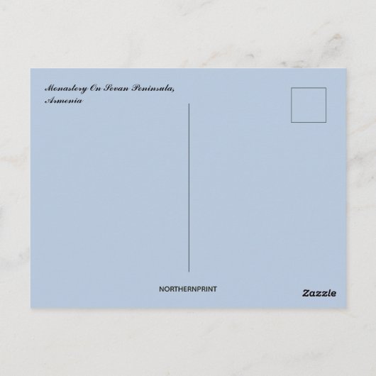 Carte Postale Monastère de la péninsule de Sevan Arménie (Dos)