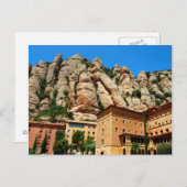 Carte Postale Monastère de Montserrat, Catalogne, Espagne (Devant / Derrière)