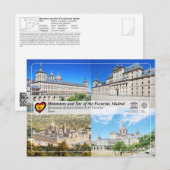 Carte Postale Monastère de San Lorenzo et bâtiments annexes (Devant / Derrière)