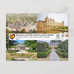 Carte Postale Monastère de San Lorenzo et bâtiments subsidiaires