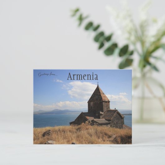 Carte Postale Monastère de Sevanavank en Arménie (Debout devant)