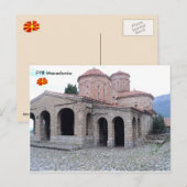 Carte Postale Monastère de St. Naum, FYR Macédoine. (Devant / Derrière)