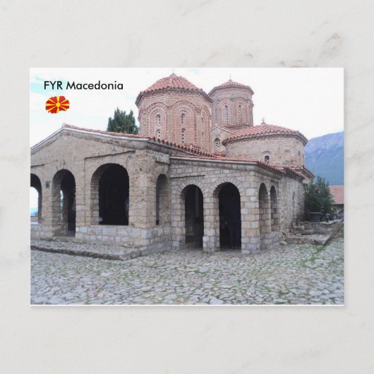 Carte Postale Monastère de St. Naum, FYR Macédoine. (Devant)