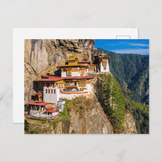Carte Postale Monastère de Tiger Nest (Devant / Derrière)