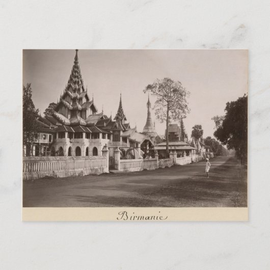 Carte Postale Monastère de Wayzayanda et pagodes à Moulmein (Devant)