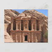 Carte Postale monastère devant Petra (Devant)