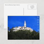 Carte Postale monastère monserrate bogota (Devant / Derrière)