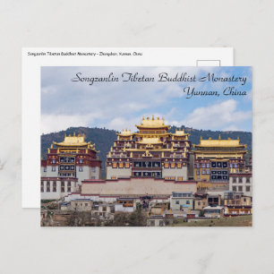 Carte Postale Monastère Tibétain de Songzanlin - Yunnan, Chine