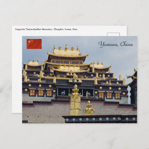 Carte Postale Monastère Tibétain de Songzanlin - Yunnan, Chine