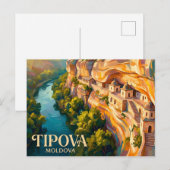 Carte Postale Monastère Tipova Moldavie (Devant / Derrière)