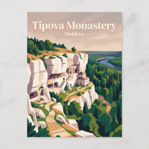 Carte Postale Monastère Tipova Moldavie