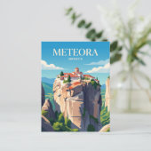 Carte Postale Monastères de Météora Grèce (Debout devant)