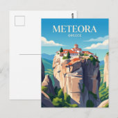 Carte Postale Monastères de Météora Grèce (Devant / Derrière)