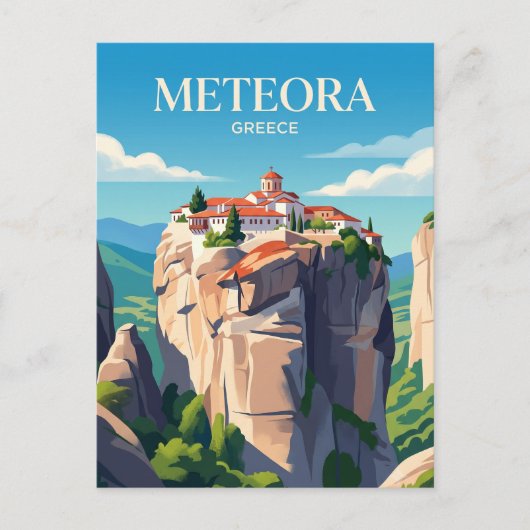 Carte Postale Monastères de Météora Grèce (Devant)