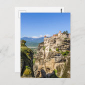 Carte Postale Monastères de Meteora, Grèce (Devant / Derrière)