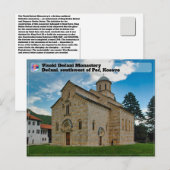 Carte Postale MONASTÈRES SERBES - Monastère de Visoki Dečani (Devant / Derrière)