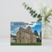 Carte Postale MONASTÈRES SERBES - Monastère de Visoki Dečani (Debout devant)