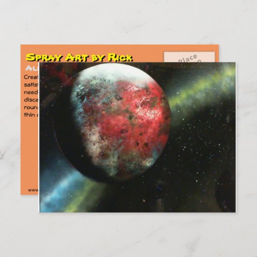 Carte Postale Monde alien (Devant / Derrière)