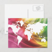 Carte Postale Monde coloré (Devant / Derrière)