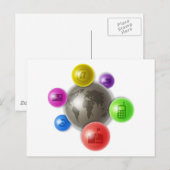 Carte Postale Monde de la communication (Devant / Derrière)