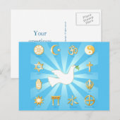 Carte Postale Monde de la paix (Devant / Derrière)