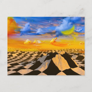 Carte Postale monde des échecs