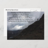 Carte Postale Monde des questions (Devant / Derrière)