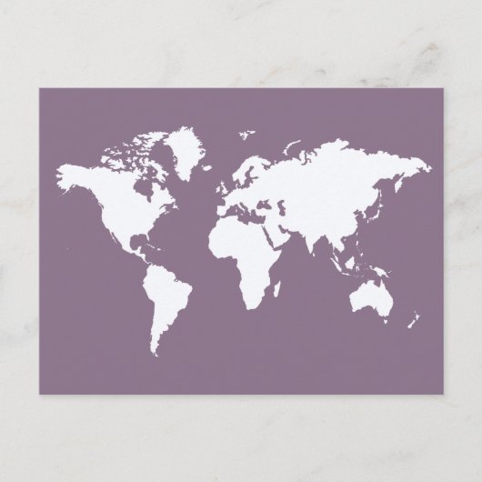 Carte Postale Monde élégant Lavender (Devant)