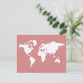 Carte Postale Monde élégant rose (Debout devant)